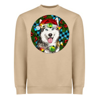 Mushroom Christmas Husky Heavyweight Sweatshirt - RanaPortraitStore
