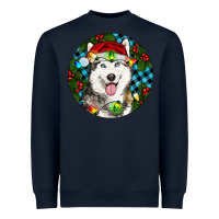 Navy Christmas Husky Heavyweight Sweatshirt - RanaPortraitStore