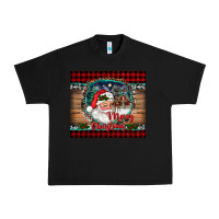 Black merry christmas santa and farm Urban Heavy Tee - RanaPortraitStore
