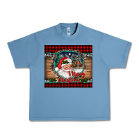 Pebble Blue merry christmas santa and farm Urban Heavy Tee - RanaPortraitStore