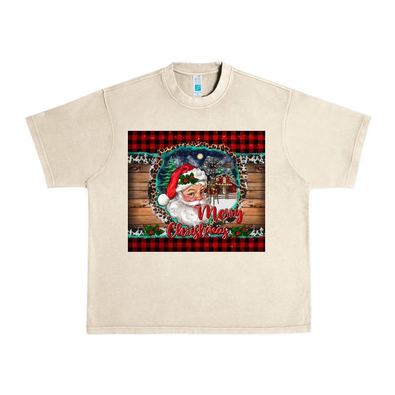 Merry Christmas Santa And Farm Urban Heavy Tee by RanaPortraitStore | Teevron