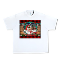White merry christmas santa and farm Urban Heavy Tee - RanaPortraitStore