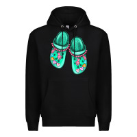 Black nurse crocs Premium Hoodie - MaliasSmallBusiness