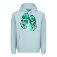 Blue Mist nurse crocs Premium Hoodie - MaliasSmallBusiness