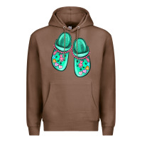 Chestnut nurse crocs Premium Hoodie - MaliasSmallBusiness