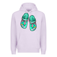 Lilac nurse crocs Premium Hoodie - MaliasSmallBusiness
