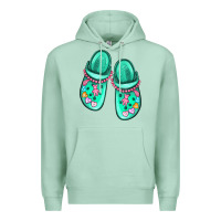 Seafoam nurse crocs Premium Hoodie - MaliasSmallBusiness