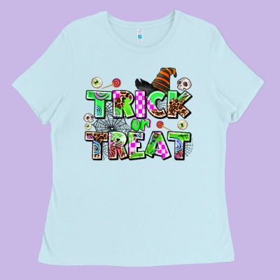 Trıck Or Treat Ladies Tee Designed By Adodesignshop