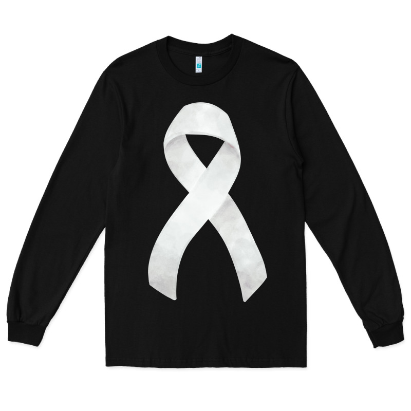 Lung Cancer Ribbon Fa Element Long Sleeve Tee by FaDigitalArtStudio | Teevron