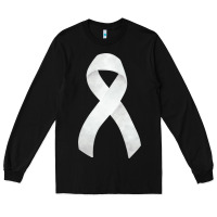 Black lung cancer ribbon fa element Long Sleeve Tee - FaDigitalArtStudio