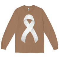 Toasted Coconut lung cancer ribbon fa element Long Sleeve Tee - FaDigitalArtStudio