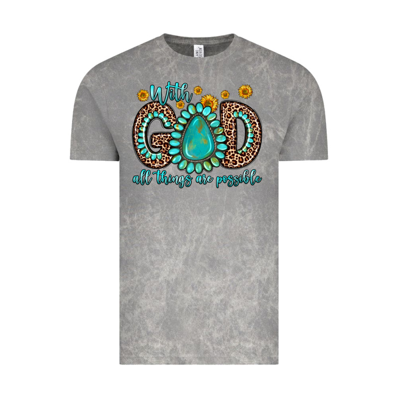 With God All Things Are Possible Gemstone Vintage Tee by Zillion Design Studio | Teevron
