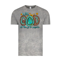 Cloud Rock with god all things are possible gemstone Vintage Tee - Zillion Design Studio