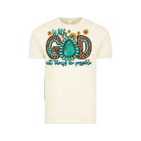 Vintage Arctic with god all things are possible gemstone Vintage Tee - Zillion Design Studio