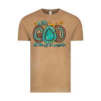 Vintage Camel with god all things are possible gemstone Vintage Tee - Zillion Design Studio