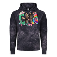 Cloud Black cna nurse tie dye leopard Vintage Hoodie - RanaPortraitStore