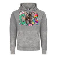 Cloud Rock cna nurse tie dye leopard Vintage Hoodie - RanaPortraitStore
