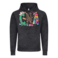 Cna Nurse Tie Dye Leopard Vintage Hoodie | Teevron