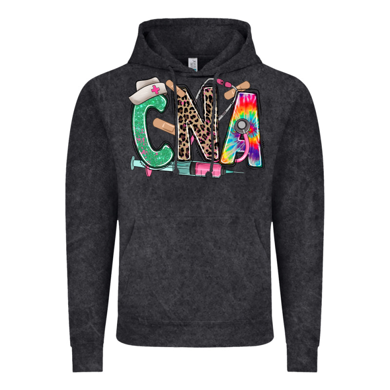 Cna Nurse Tie Dye Leopard Vintage Hoodie by RanaPortraitStore | Teevron