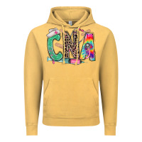 Vintage Mustard cna nurse tie dye leopard Vintage Hoodie - RanaPortraitStore
