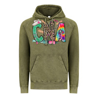 Vintage Olive cna nurse tie dye leopard Vintage Hoodie - RanaPortraitStore
