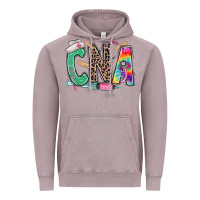 Vintage Zinc cna nurse tie dye leopard Vintage Hoodie - RanaPortraitStore