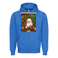 True Royal Christmas Feeling Jolly Santa Zipper Hoodie - Artiststas