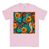 Bubblegum Pink western cowboy boot seamless pattern Classic Tee - BundleAndBundleShop