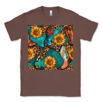 Chestnut western cowboy boot seamless pattern Classic Tee - BundleAndBundleShop
