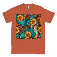 Copper western cowboy boot seamless pattern Classic Tee - BundleAndBundleShop