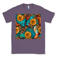 Lavender western cowboy boot seamless pattern Classic Tee - BundleAndBundleShop