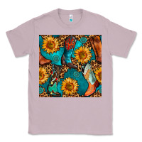 Lilac western cowboy boot seamless pattern Classic Tee - BundleAndBundleShop