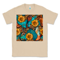 Mushroom western cowboy boot seamless pattern Classic Tee - BundleAndBundleShop