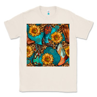 Natural western cowboy boot seamless pattern Classic Tee - BundleAndBundleShop