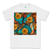 White western cowboy boot seamless pattern Classic Tee - BundleAndBundleShop