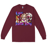 Burgundy one hop lunch day Long Sleeve Tee - RacoonDesign