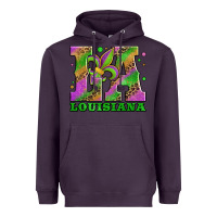 Plum mardi gras louisiana fleur de lis Heavyweight Hoodie - Jasminsmagicworld