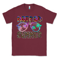 Burgundy hot mom summer Classic Tee - CowhideDigitalArt