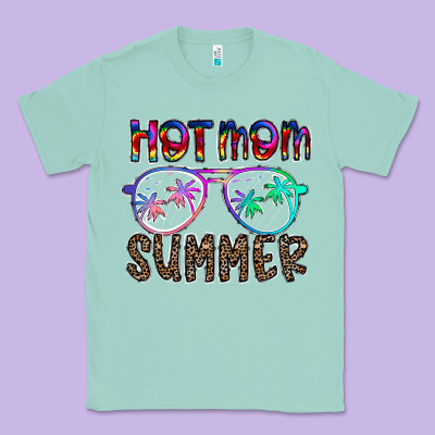 Hot Mom Summer Classic Tee Designed By Cowhidedigitalart