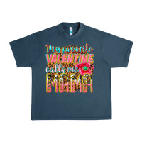 Midnight Navy my favorite calls me mama Urban Heavy Tee - texasbilliewilder