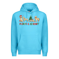 Ocean Blue furry and bright Premium Hoodie - MaliasSmallBusiness