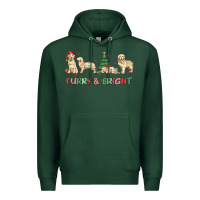 Sports Green furry and bright Premium Hoodie - MaliasSmallBusiness