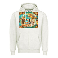 Oatmeal Heather i think i love fall most of all tumbler Zipper Hoodie - BundleAndBundleShop