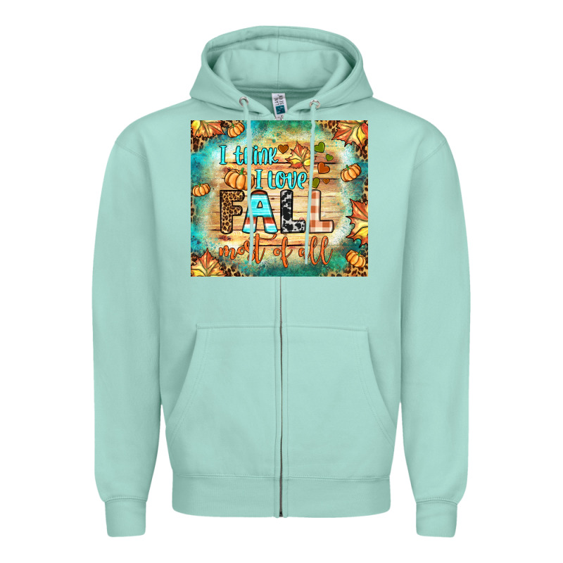 I Think I Love Fall Most Of All Tumbler Zipper Hoodie by BundleAndBundleShop | Teevron