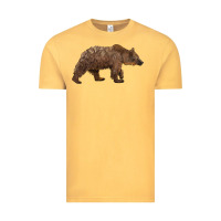 Vintage Mustard bear Vintage Tee - BarkalooDesign