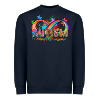 Navy autism acceptance Heavyweight Sweatshirt - Zillion Design Studio