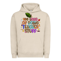 Pigment French Oak 100 days of doing teacher stuff Urban Hoodie - Artiststas