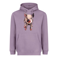 Lavender pig Heavyweight Hoodie - BarkalooDesign