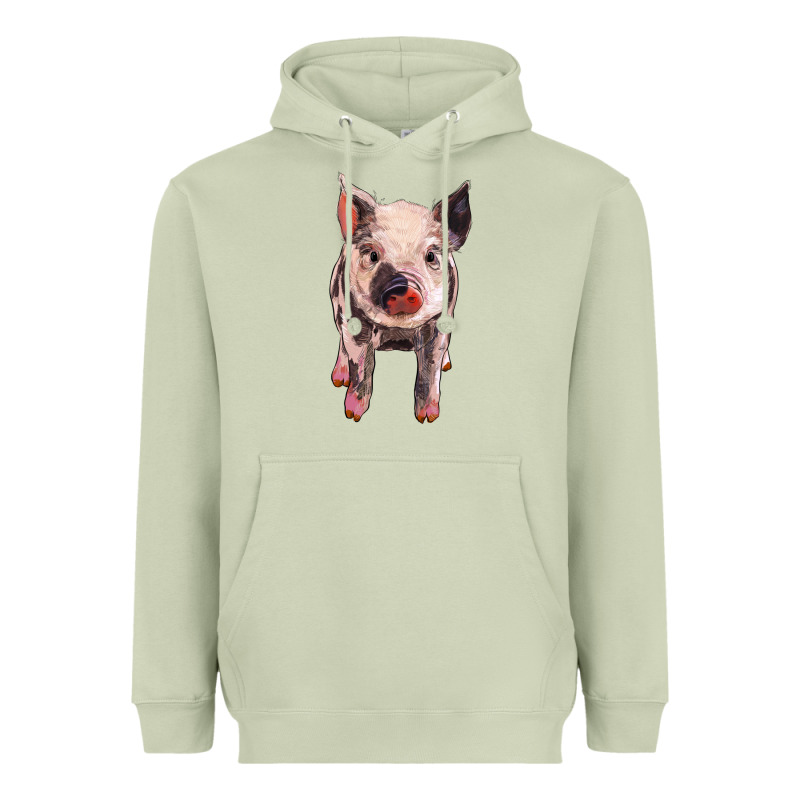 Pig Heavyweight Hoodie by BarkalooDesign | Teevron