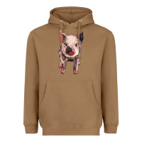 Toasted Coconut pig Heavyweight Hoodie - BarkalooDesign